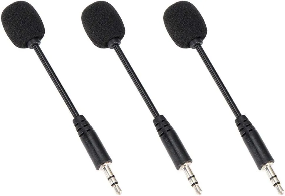 Mini Microphones, 3PCS Flexible Extended Mini Capacitive Microphone,with 3.5mm Jack,for Computer Mobile Phone