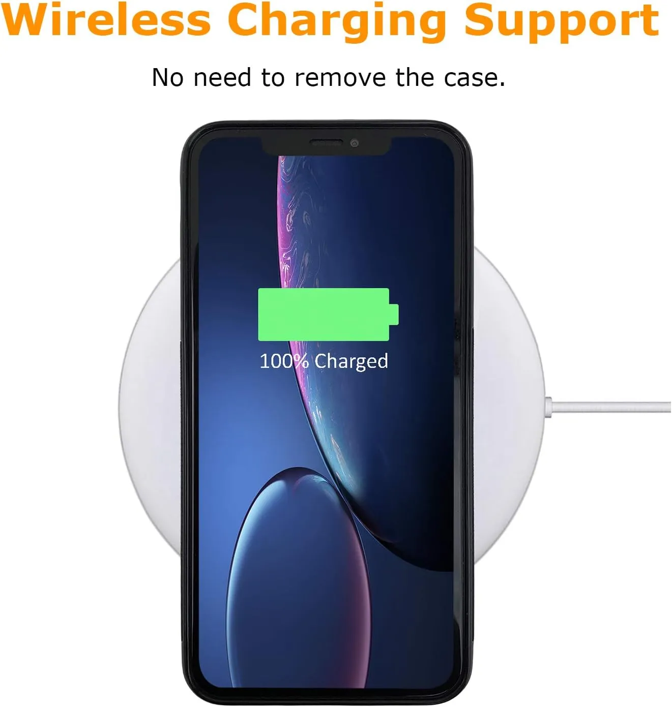 molzar Grip Series for iPhone XR Case with Real Weave Carbon Fiber, Built-in Metal Plate for Magnetic Mount, Works with Qi-Certified Chargers, Glossy Black/Weave