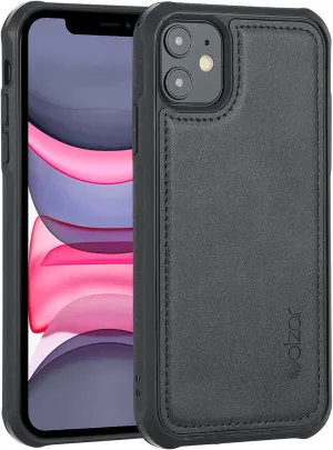molzar MAG Series for iPhone 11 Case, Built-in Metal Plate for Magnetic Mount, Works with Qi-Certified Chargers, Compatible with iPhone 11, Black