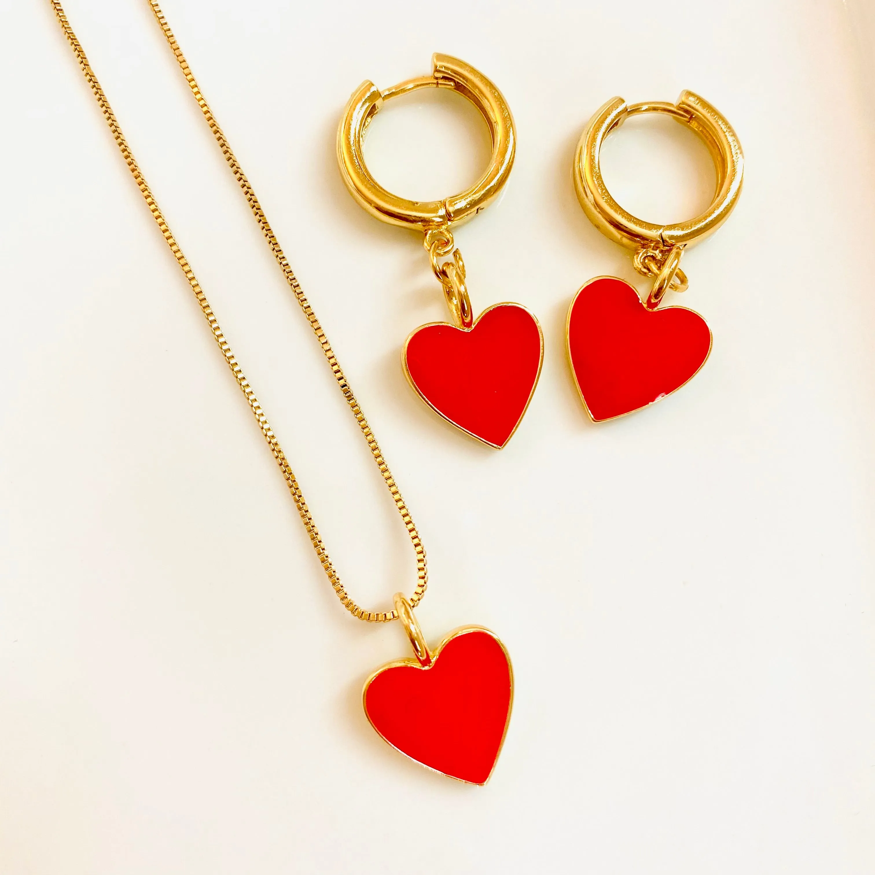 My Sweet Heart Earrings - Gold Filled