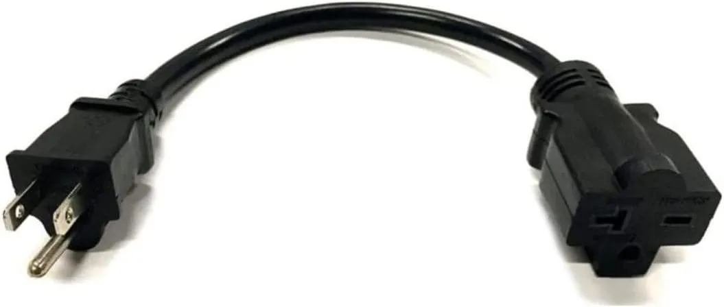 NEMA 5-15P to 6-20R Heavy Duty Electric Cable Plug Adapter