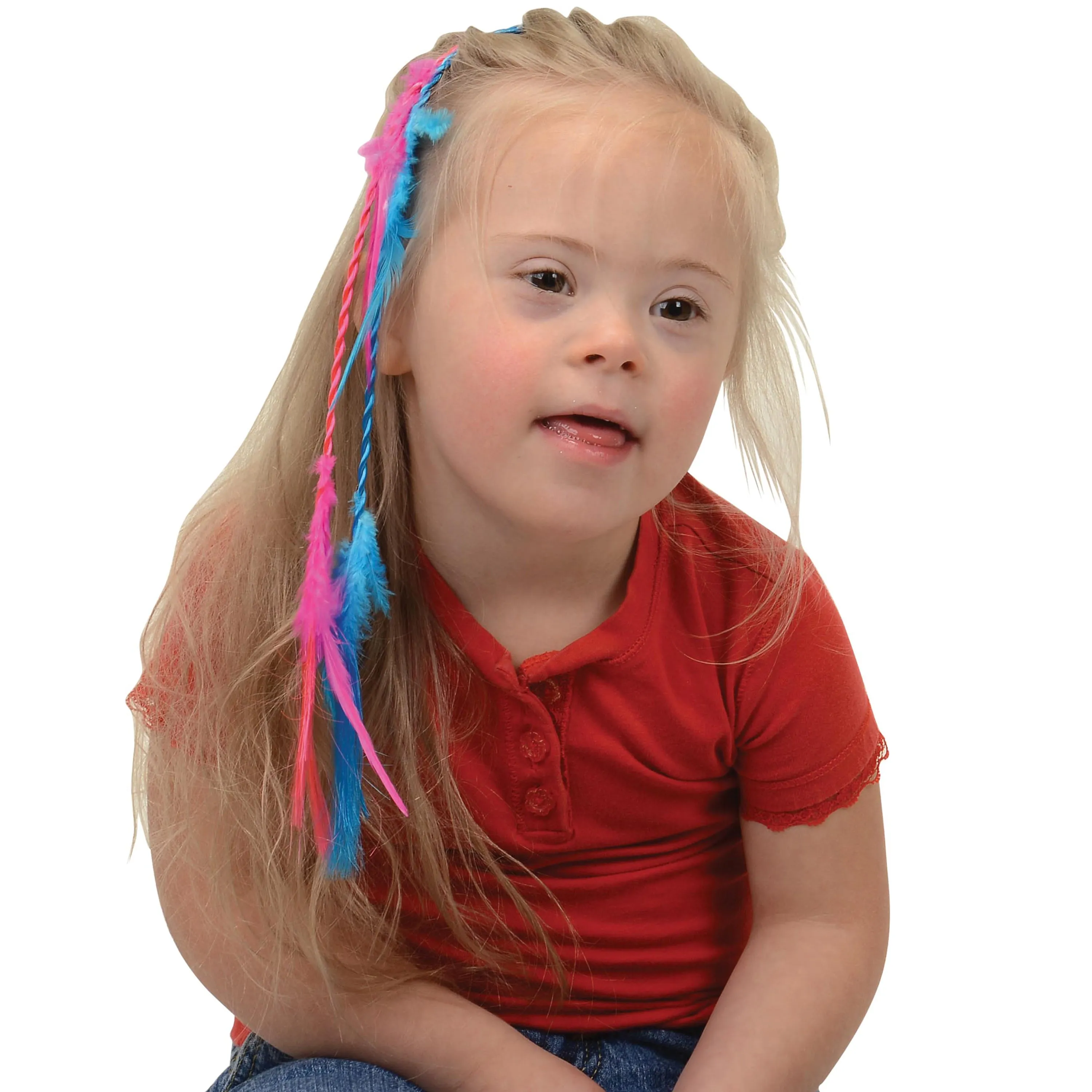 Neon Feather Hair Clips