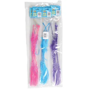 Neon Feather Hair Clips