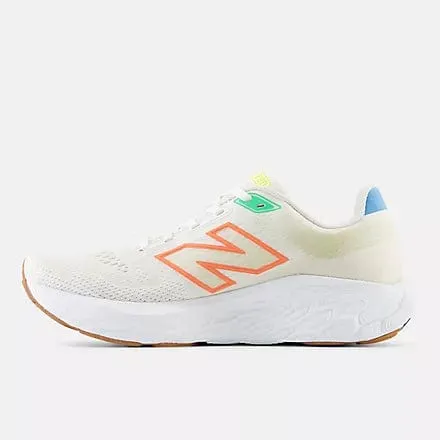 New Balance Women's 880v14 Running Shoes- Sea Salt/Gulf Red