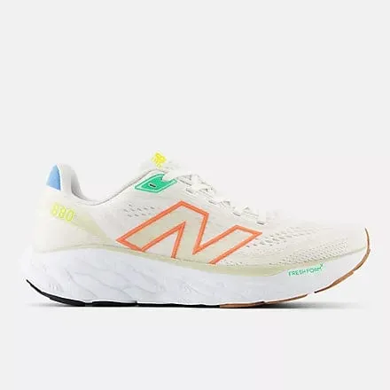New Balance Women's 880v14 Running Shoes- Sea Salt/Gulf Red