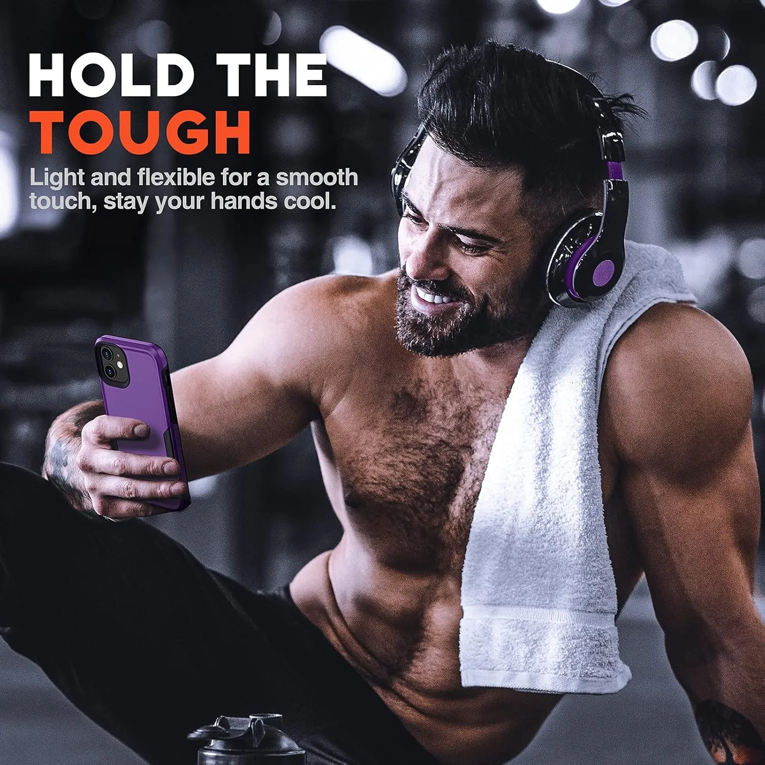 NTG Military Shockproof iPhone 12 Case [2 Layer Structure][Military Grade Anti-Drop] Hard Slim iPhone 12 Phone Case, Shockproof Protective Phone Case for iPhone 12 (6.1 inch), Dark Violet