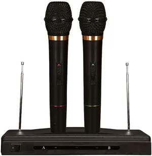 Nutek MC0306 2 Professional Dynamic Wireless Microphones