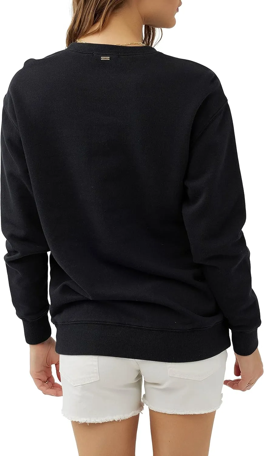O'NEILL Women's Oversized Fleece Crewneck - Comfortable and Casual Pullover Sweatshirt for Women with Graphic Detail