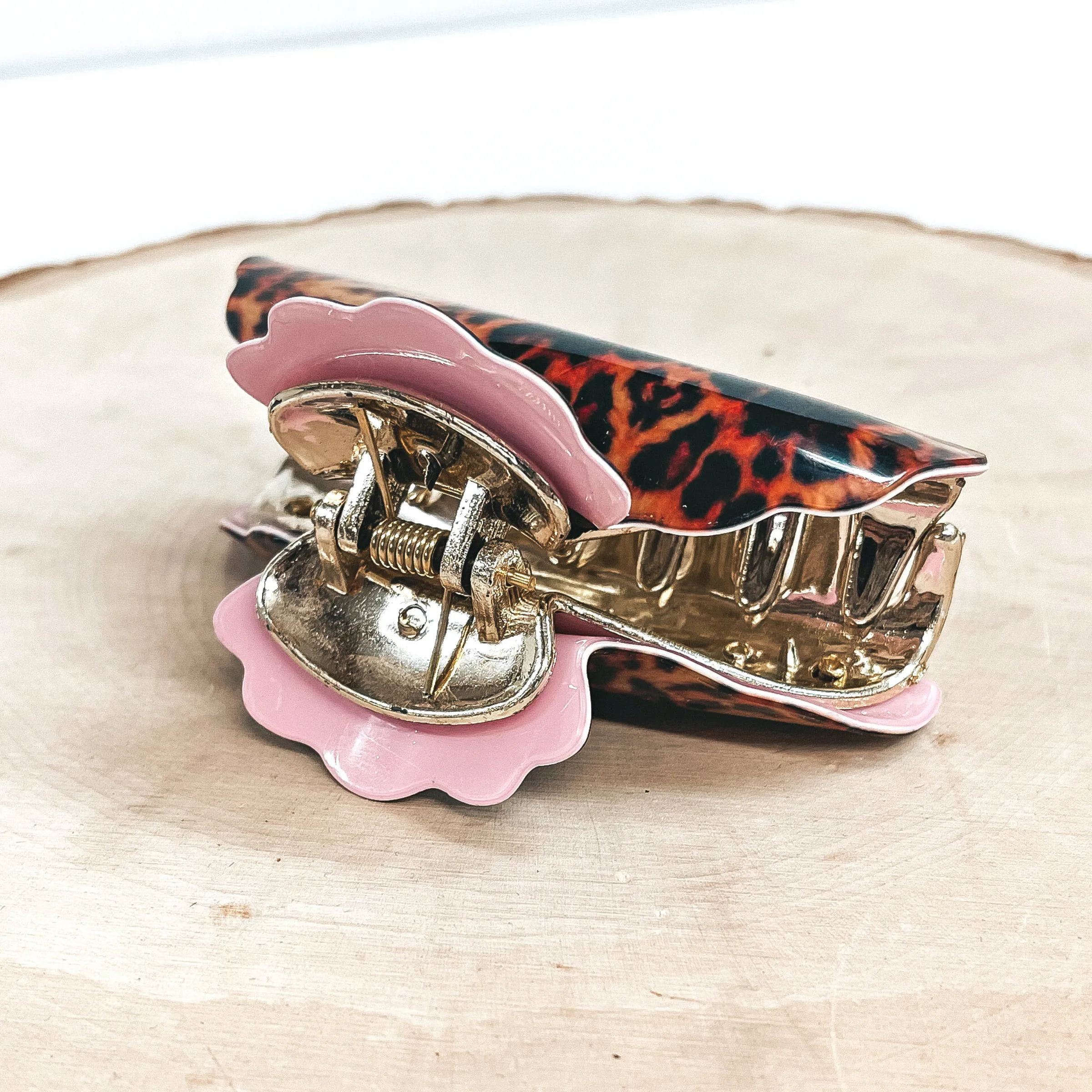 Orange Leopard Print Hair Clip in Various Colors
