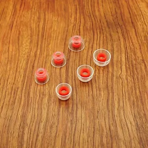 PAC LStips 4.5mm Replacement Silicone Eartips Soft Universal (S/M/L) Ear Tips, in-Ear Earbuds Tips for 4.5mm-6.5mm Inner Nozzle Ear Earphones/Sports Earbuds/Wireless IEMs (3 Pairs) (MMM)