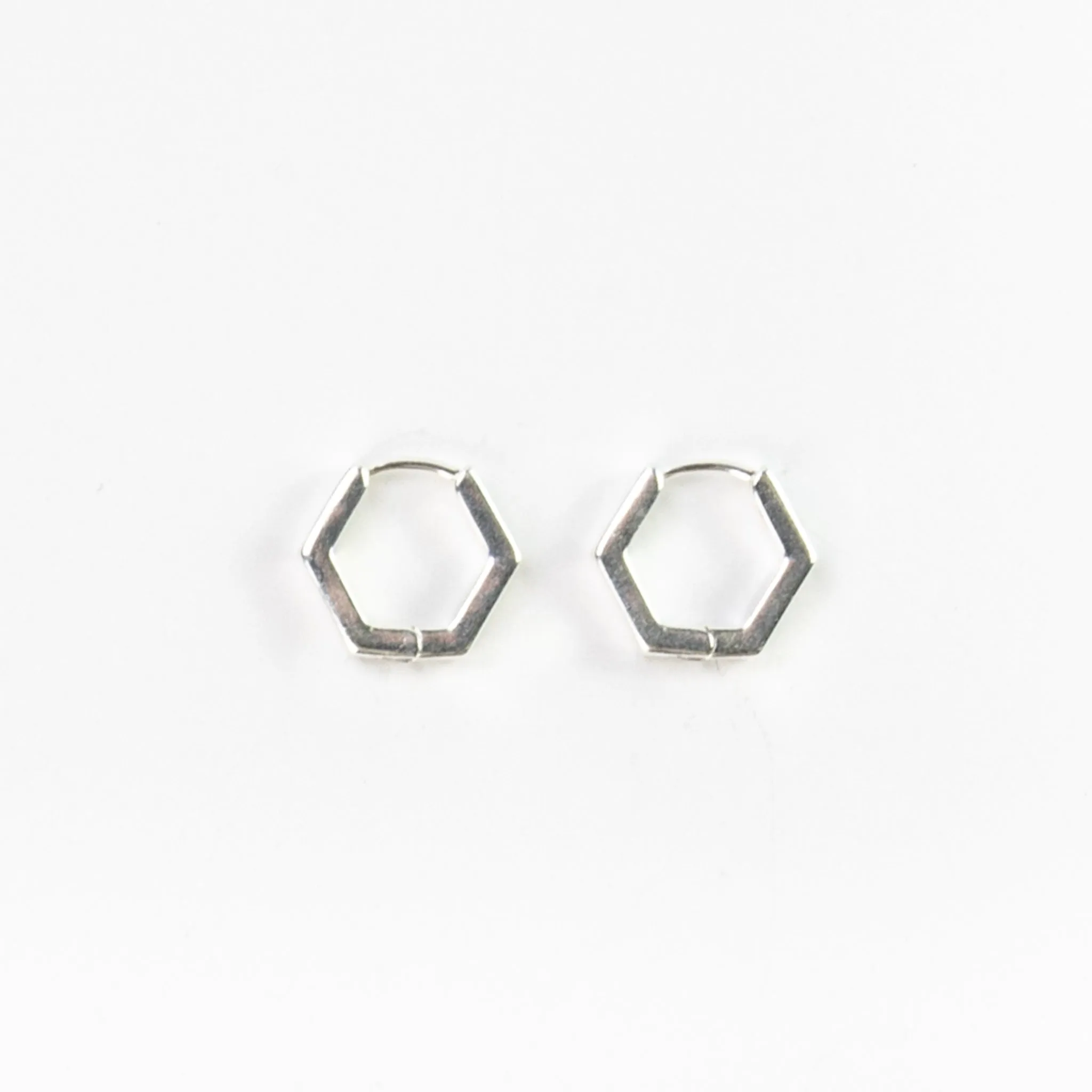 Padma Hexagon Hoop Earrings