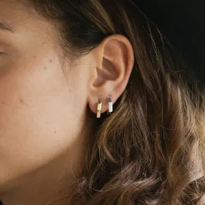 Padma Hexagon Hoop Earrings
