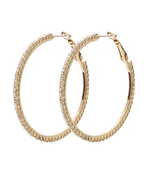 Pavéd Cry Hoop Earrings
