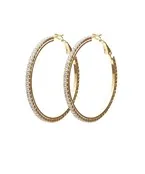 Pavéd Cry Hoop Earrings