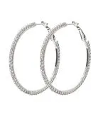 Pavéd Cry Hoop Earrings
