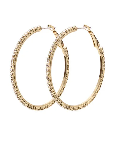 Pavéd Cry Hoop Earrings