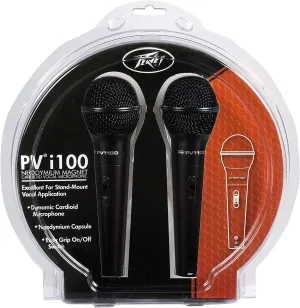Peavey Pvi 100-2 Pack Dynamic Cardiod Microphones