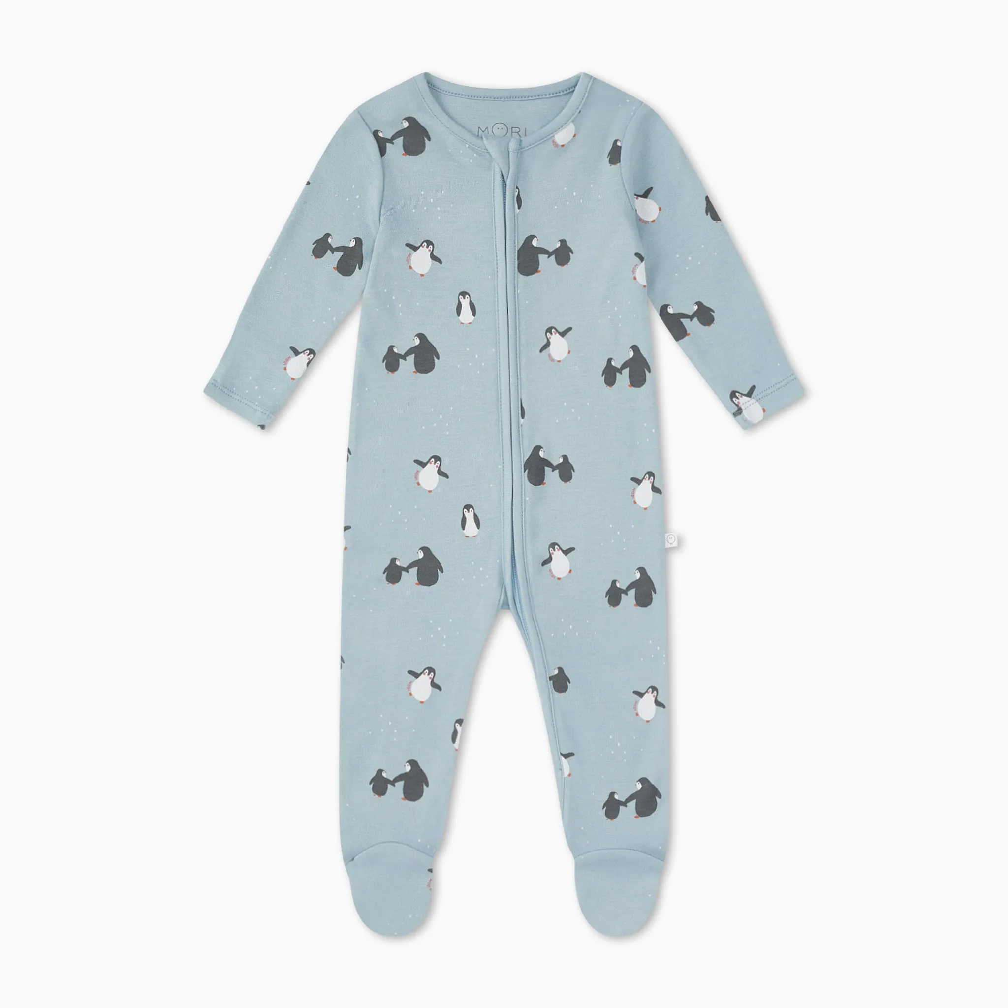 Penguin Print Clever Zip Sleepsuit