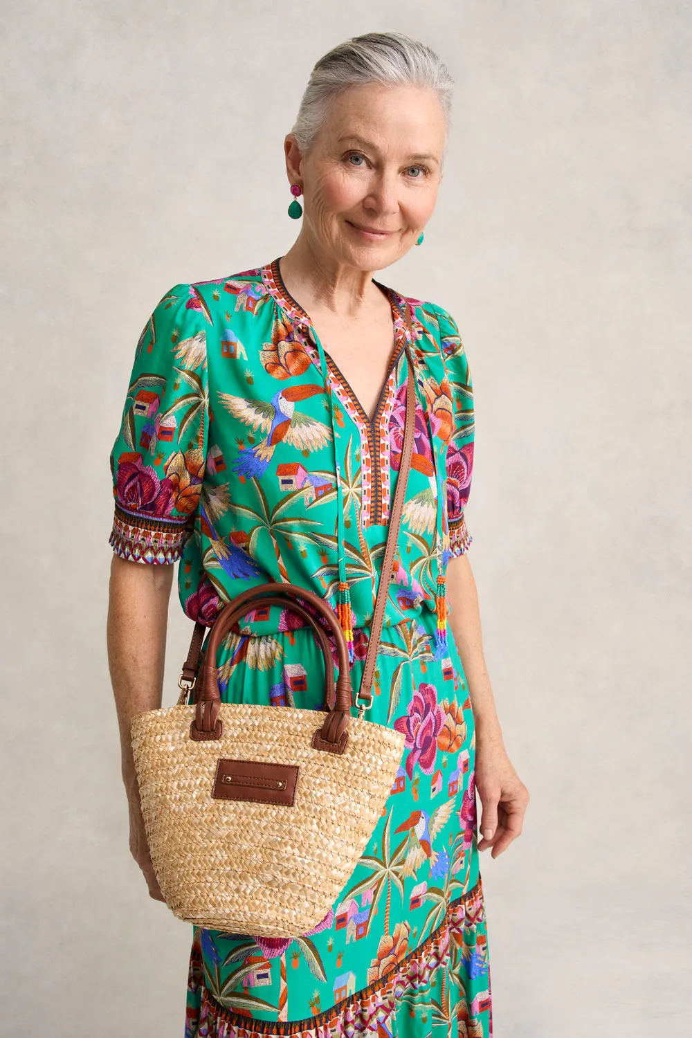 Petite Basket Bag - Natural