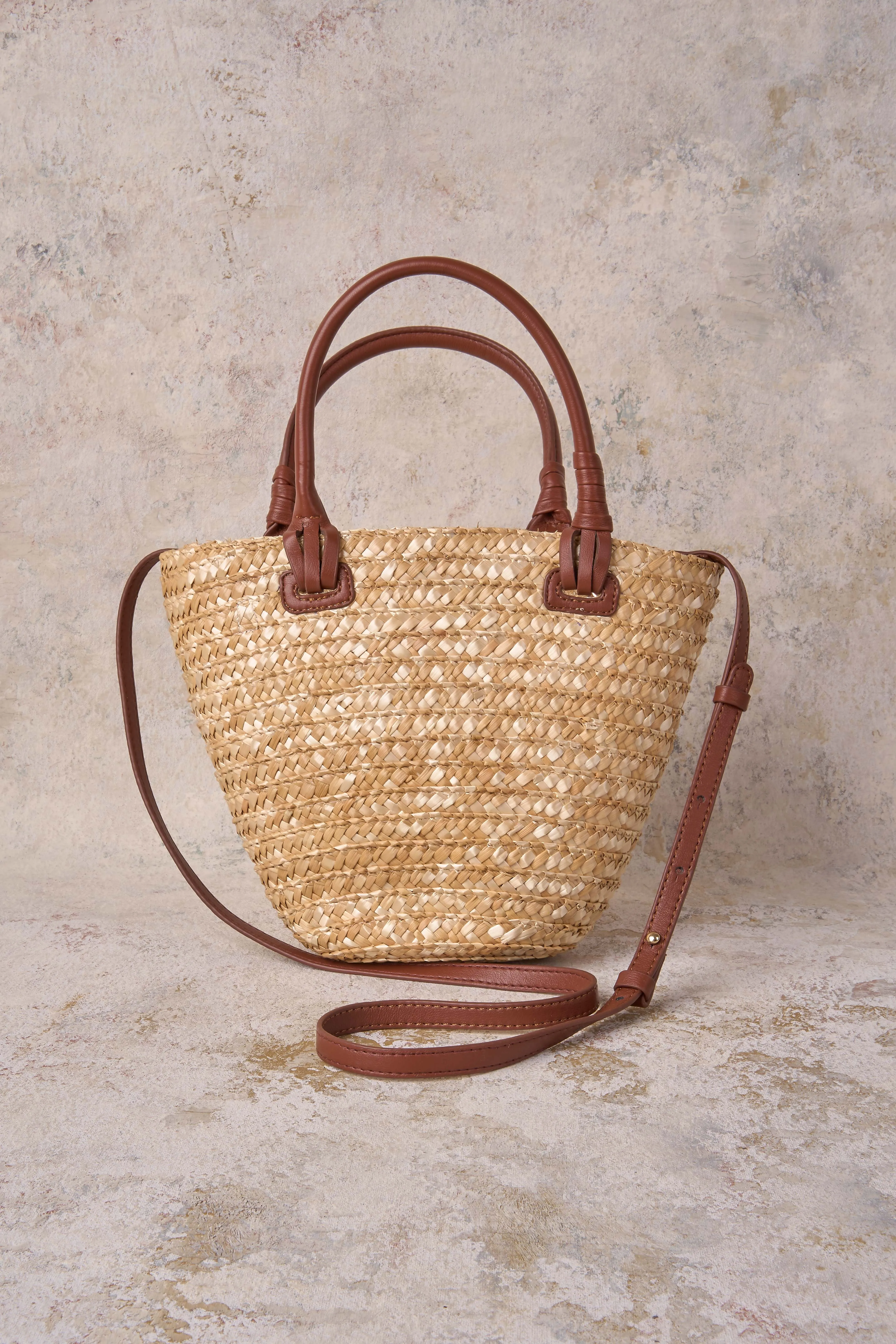 Petite Basket Bag - Natural