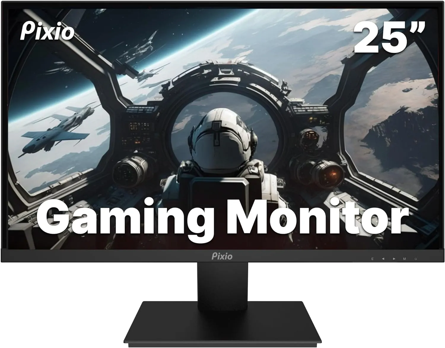 Pixio PX257 Prime 24.5 inch (24 inch / 25 inch Equivalent) 144Hz Refresh Rate FHD 1080p Resolution Fast Nano IPS Panel 1ms GTG Response Time Gaming Monitor with Adaptive Sync Compatible as 24 inch