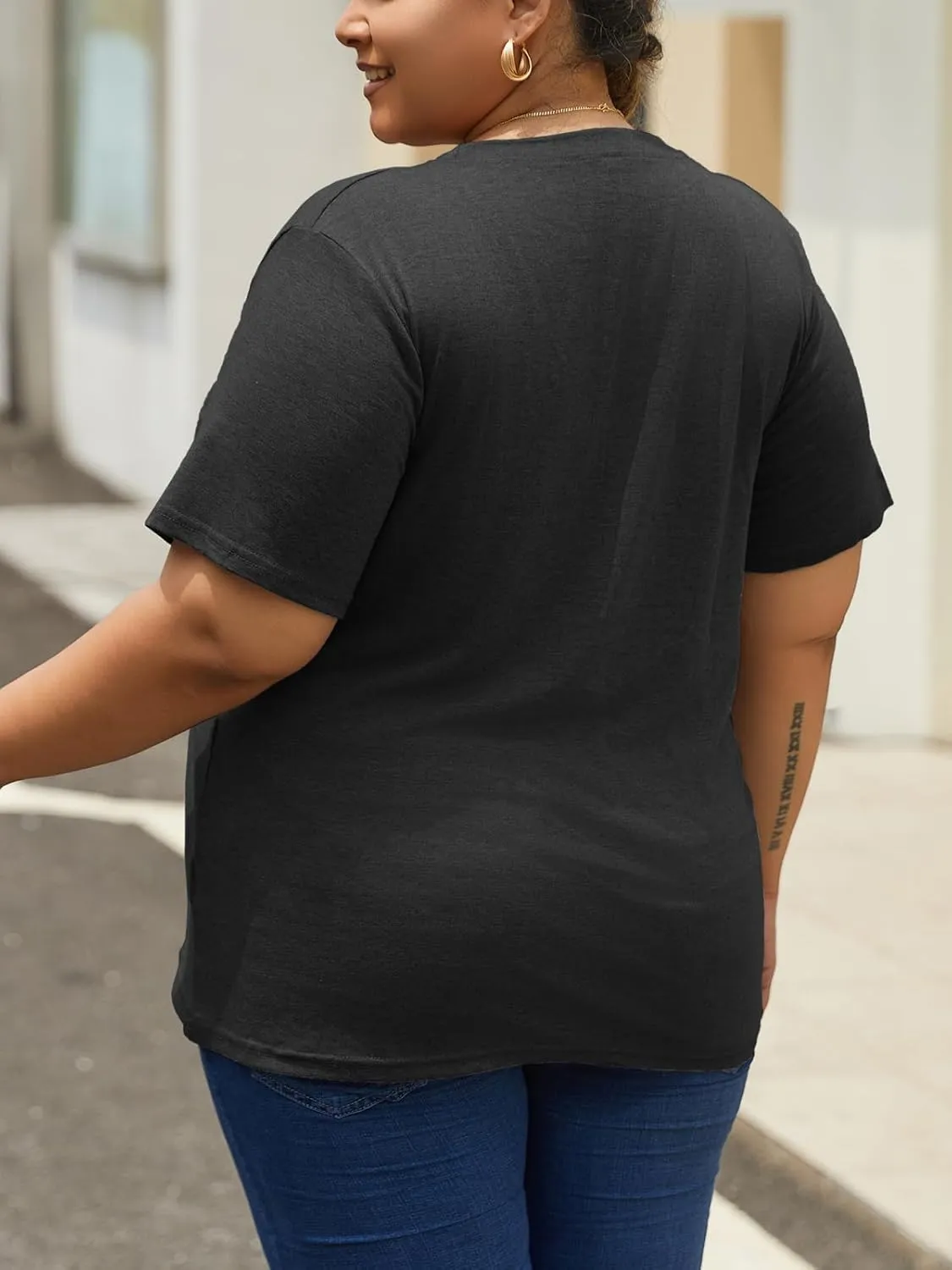 Plus Size Tshirts for Women Graphic Tees Summer Casual Tops Loose Cute Trendy Clothes Tee Shirt