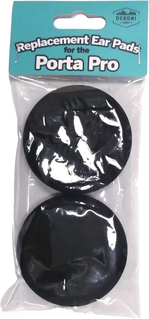 Premium Dekoni Audio Replacement Ear Pads | Memory Foam Comfort Cushions | Compatible with Koss PortaPro & KSC Series | Enhanced Noise Isolation | Easy Installation (Black)