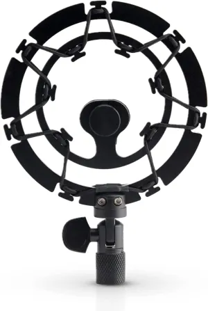 Pro Microphone Shock Mount - Mic Holder Compatible w/Blue Yeti, Snowball & Pro Microphones