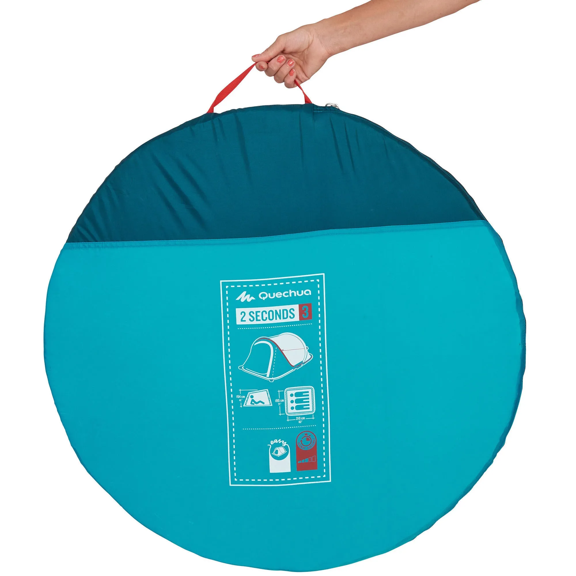 Quechua 2 Second Waterproof Pop Up Camping Tent 3 Person