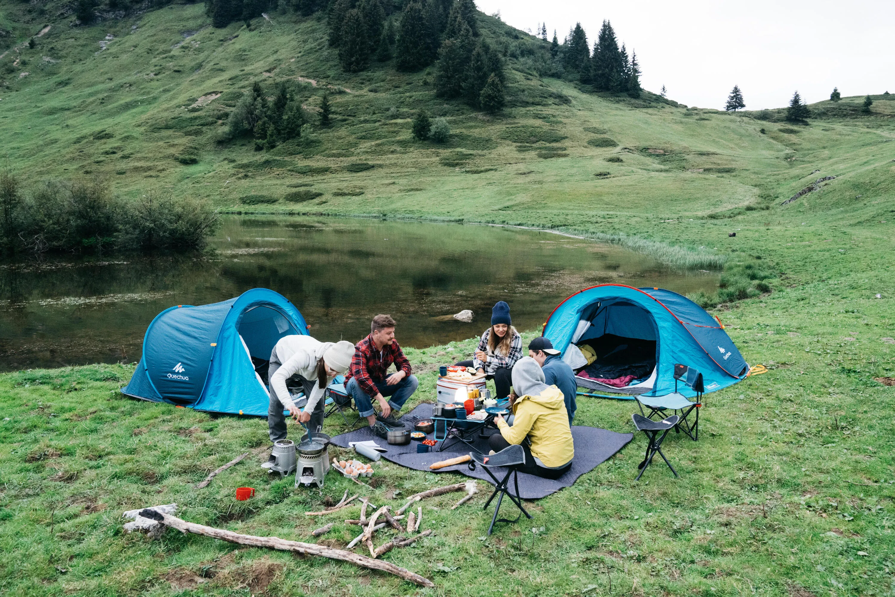 Quechua 2 Second Waterproof Pop Up Camping Tent 3 Person