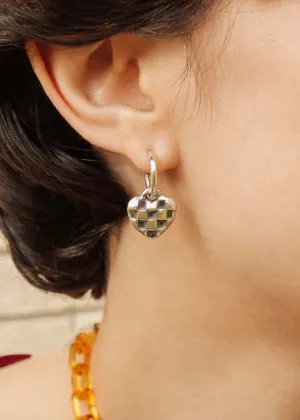 "Extra Love" Heart Hoop Earrings
