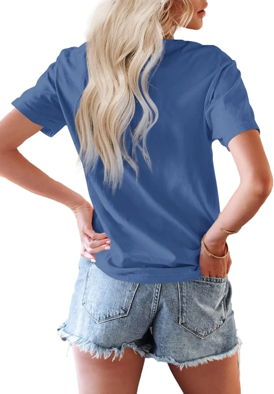 ReachMe Womens Summer Cute Smile Face T-Shirts Trendy Vintage Graphic Tops Casual Loose Short Sleeve Tee Shirts