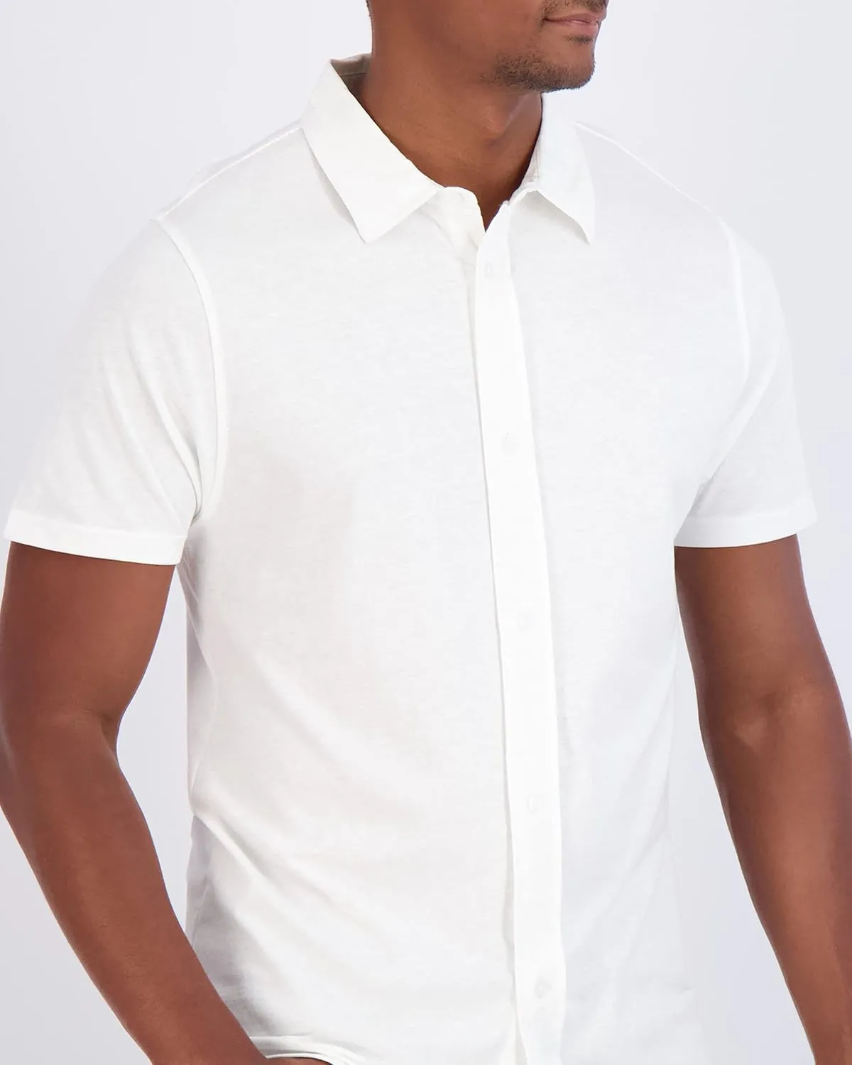 Real Essentials 3-Pack: Men's Regular Fit Casual Short Sleeve Button Down Shirt (Available in Big & Tall)