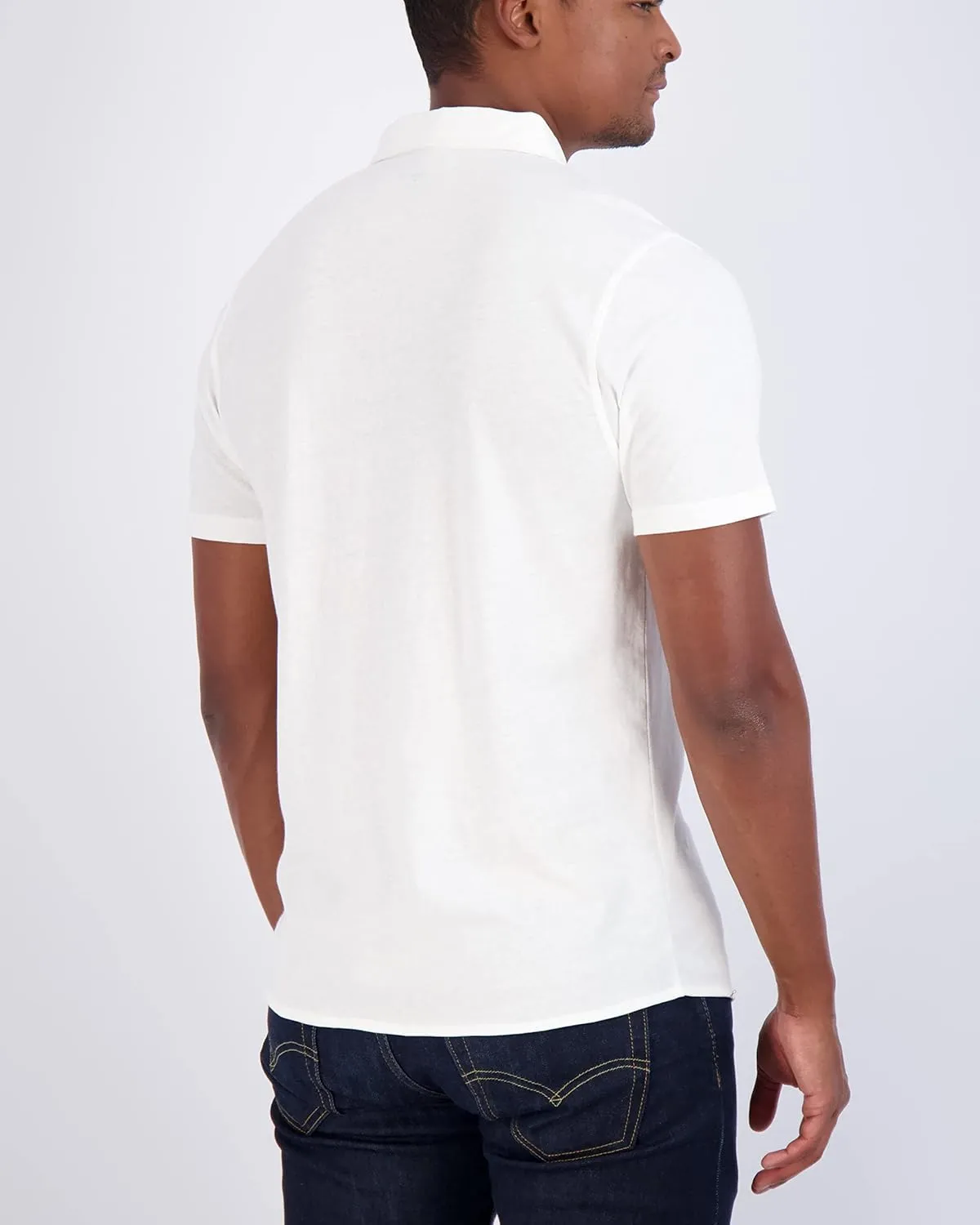 Real Essentials 3-Pack: Men's Regular Fit Casual Short Sleeve Button Down Shirt (Available in Big & Tall)