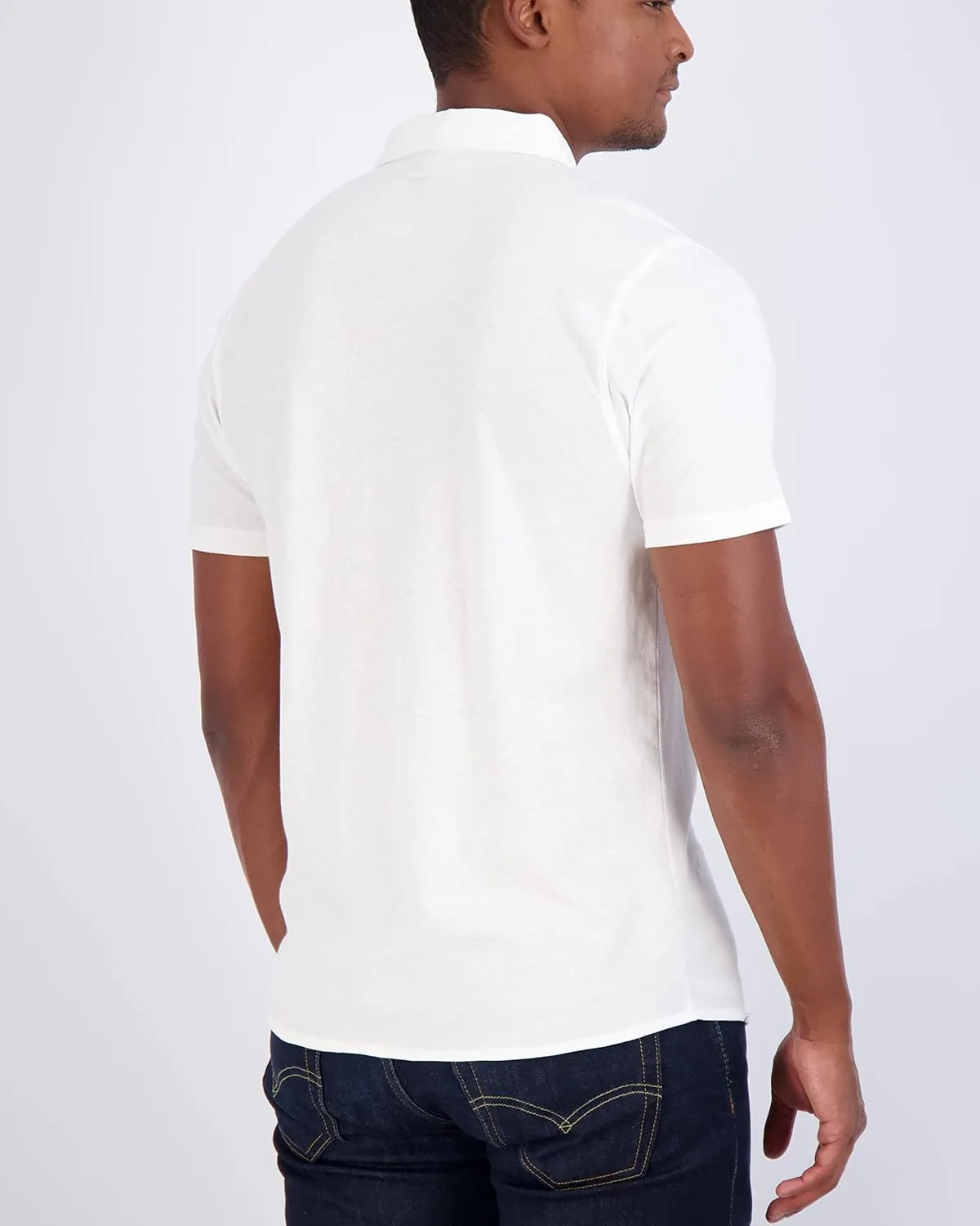 Real Essentials 3-Pack: Men's Regular Fit Casual Short Sleeve Button Down Shirt (Available in Big & Tall)
