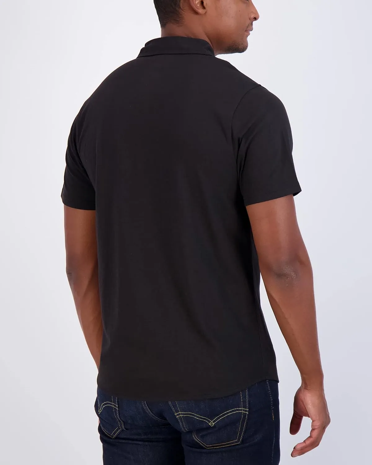 Real Essentials 3-Pack: Men's Regular Fit Casual Short Sleeve Button Down Shirt (Available in Big & Tall)