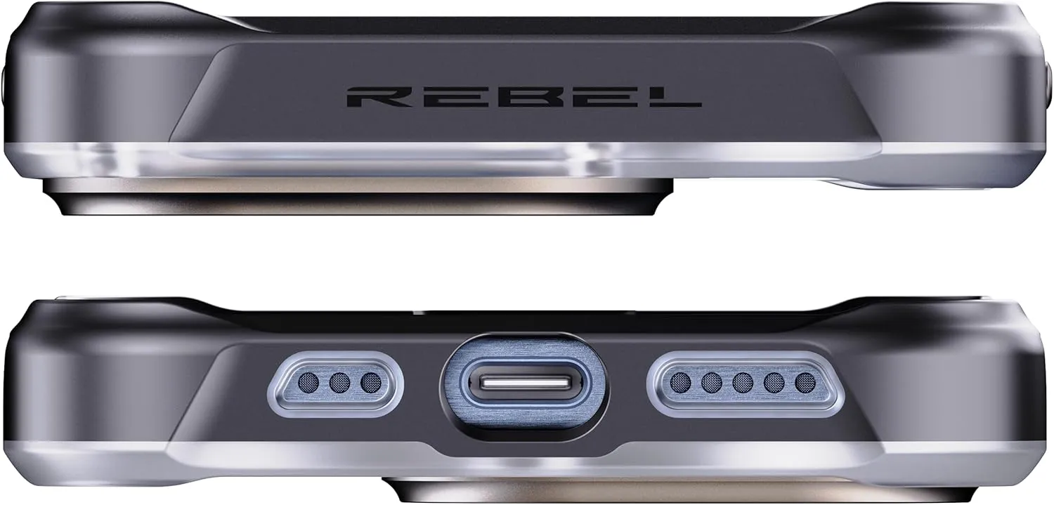 REBEL Clear Case for iPhone 15 Pro [Frosted Series Gen-5] Strong MagSafe Compatible, Grip Sides, Translucent Matte Texture, Protective Shockproof Bumpers, Metal Lens & Buttons, 6.1 Inch Phone 2023