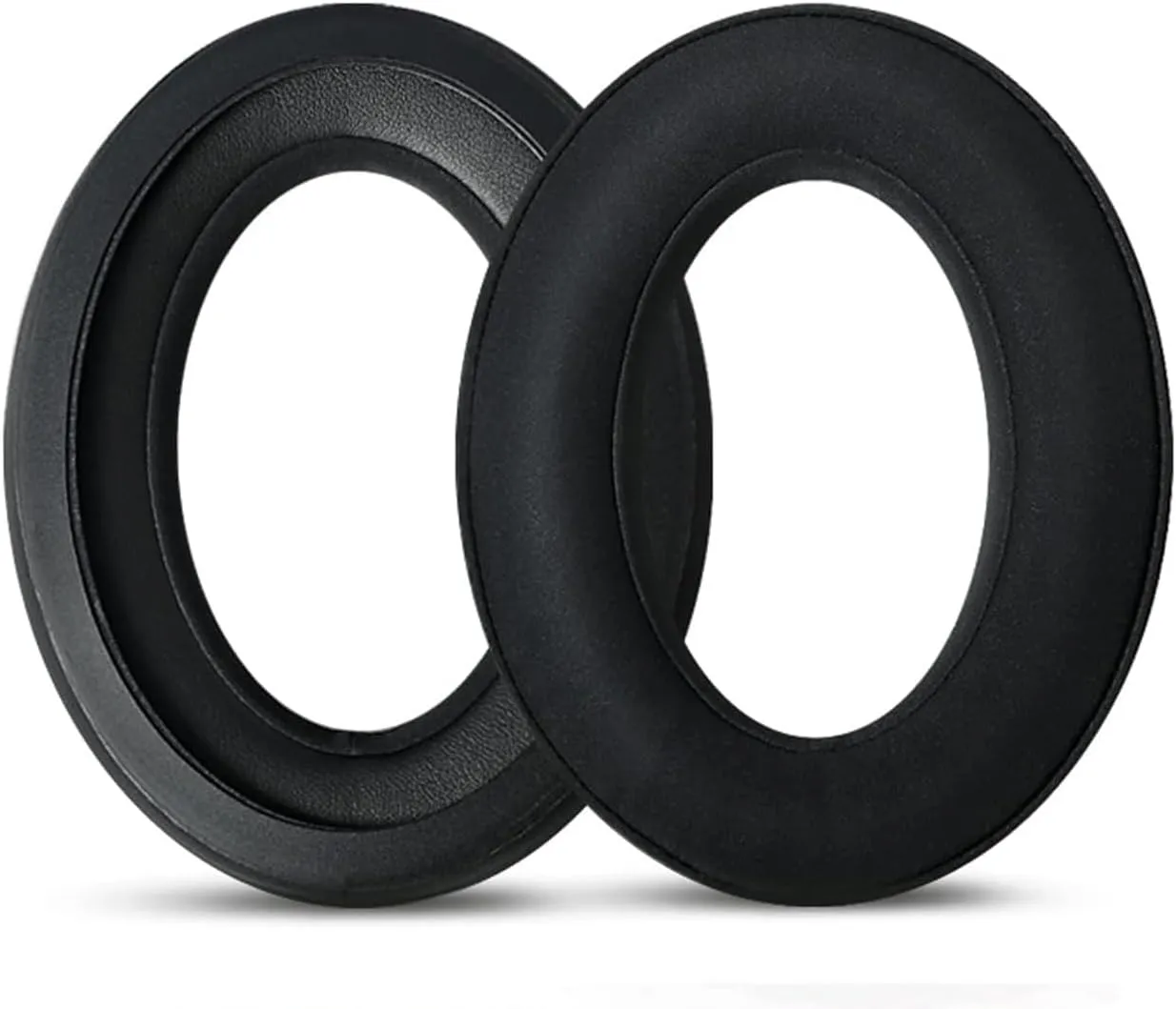Replacement Ear Pads Compatible with Sennheiser HD380 HD380Pro PXC350 PC350SE PXE350 HME95 HMEC250 Headphones Soft Protein Leather Matte Surface with Memory Foam Repair Accessory Ear Pads (Black)