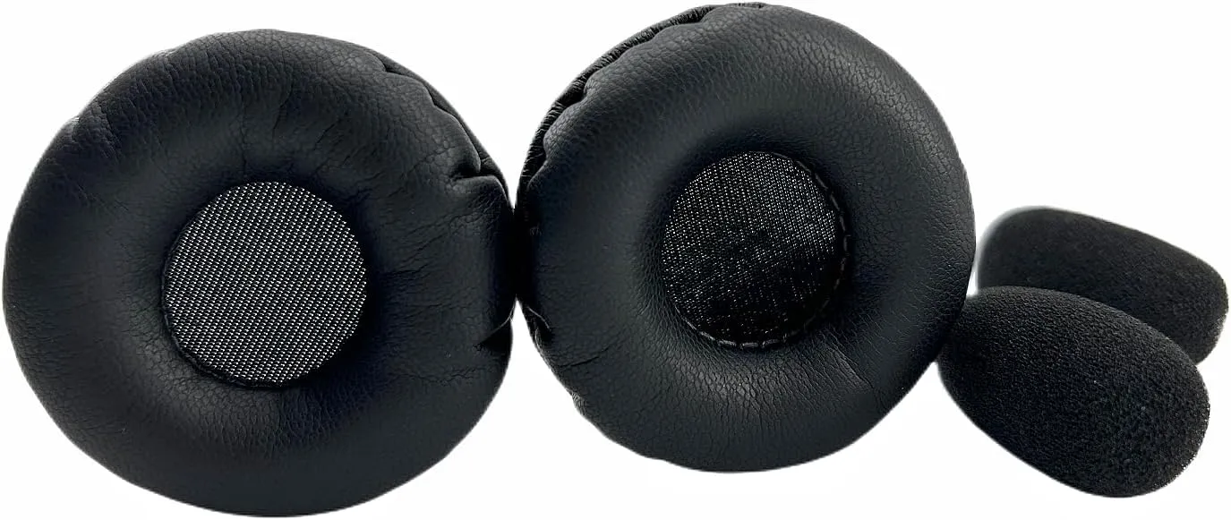 Replacement Ear Pads Cushions Compatible with Jabra PRO 9400BS, 9400, 9450, 9460, 9465, 9470 Mono Wireless Headset Covers-Protein Leather