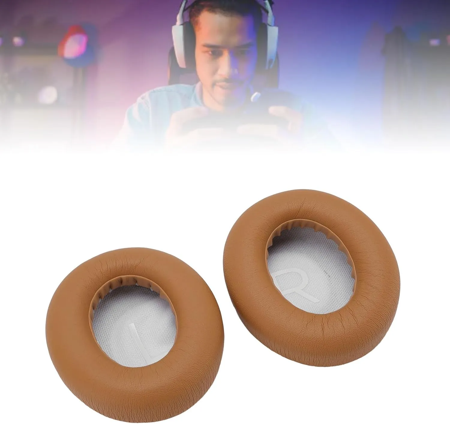 Replacement Ear Pads for NC700, Noise Cancelling Headphones with Softer Protein Leather Memory Foam Ear Pads Cushion (NIZUUONEorg758huxw-13)