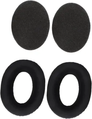 Replacement Soundproof Ear Pads for Hd515/518/555/558/595 Comfortable Velour Memory Foam Black Set of 2
