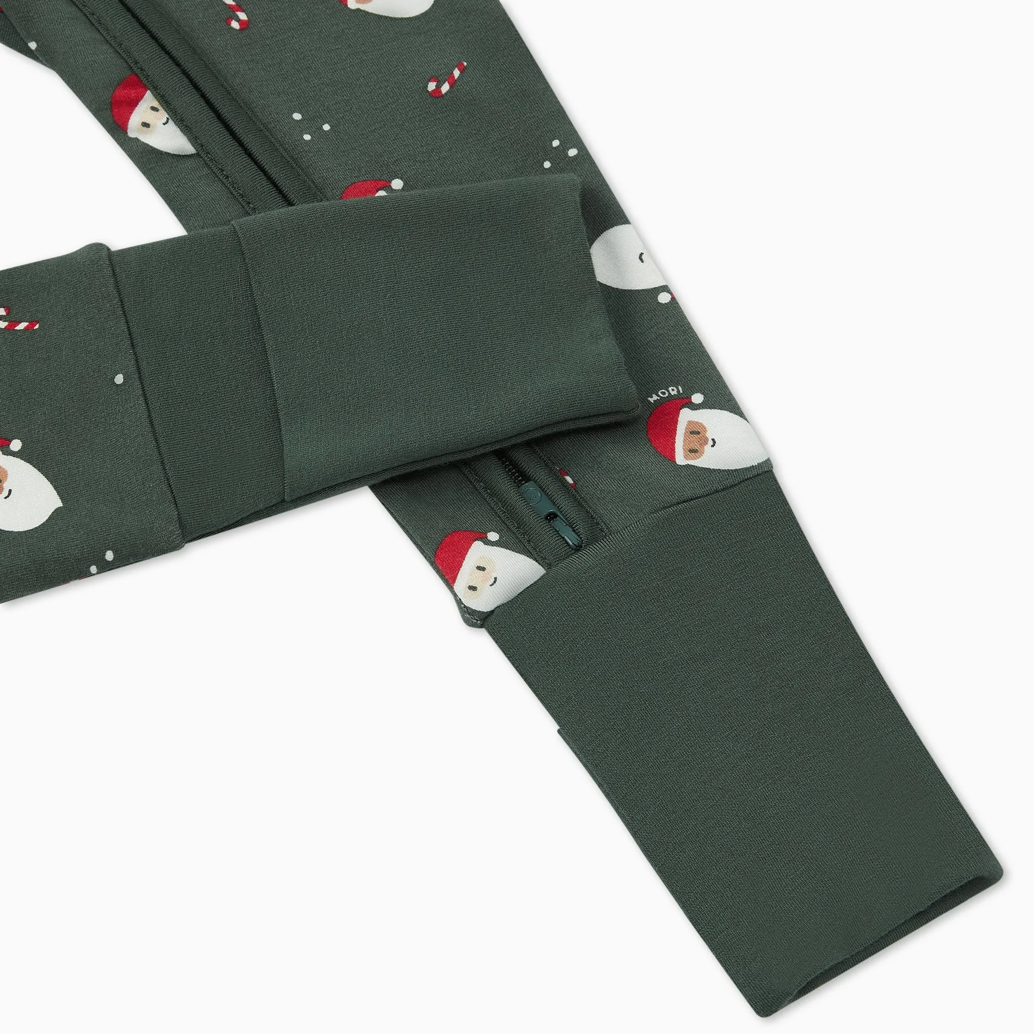 Santa Print Clever Zip Sleepsuit