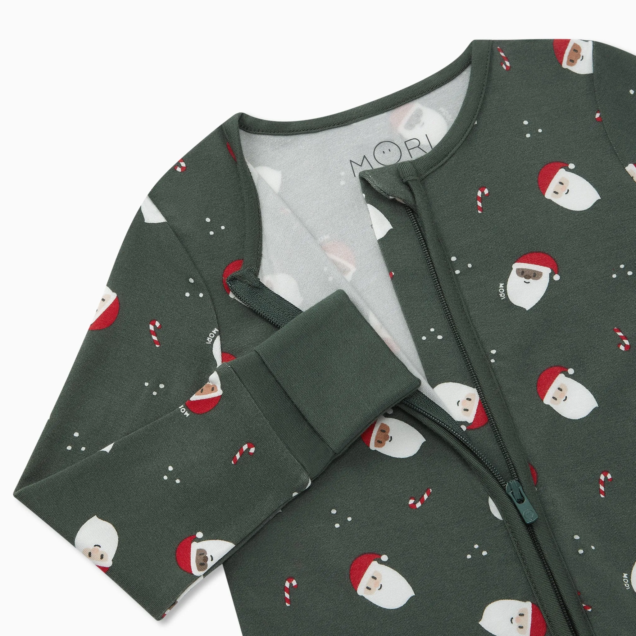 Santa Print Clever Zip Sleepsuit