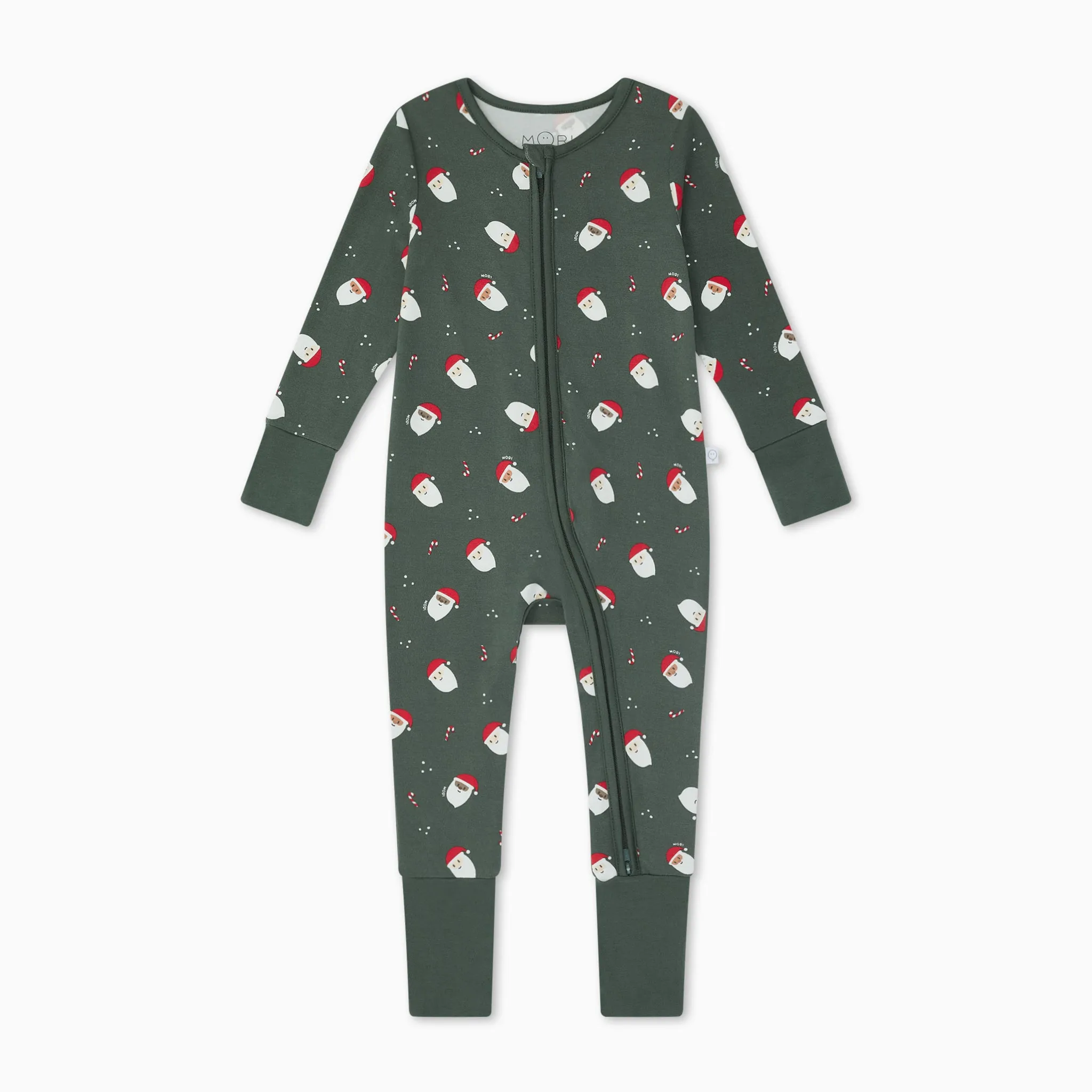 Santa Print Clever Zip Sleepsuit