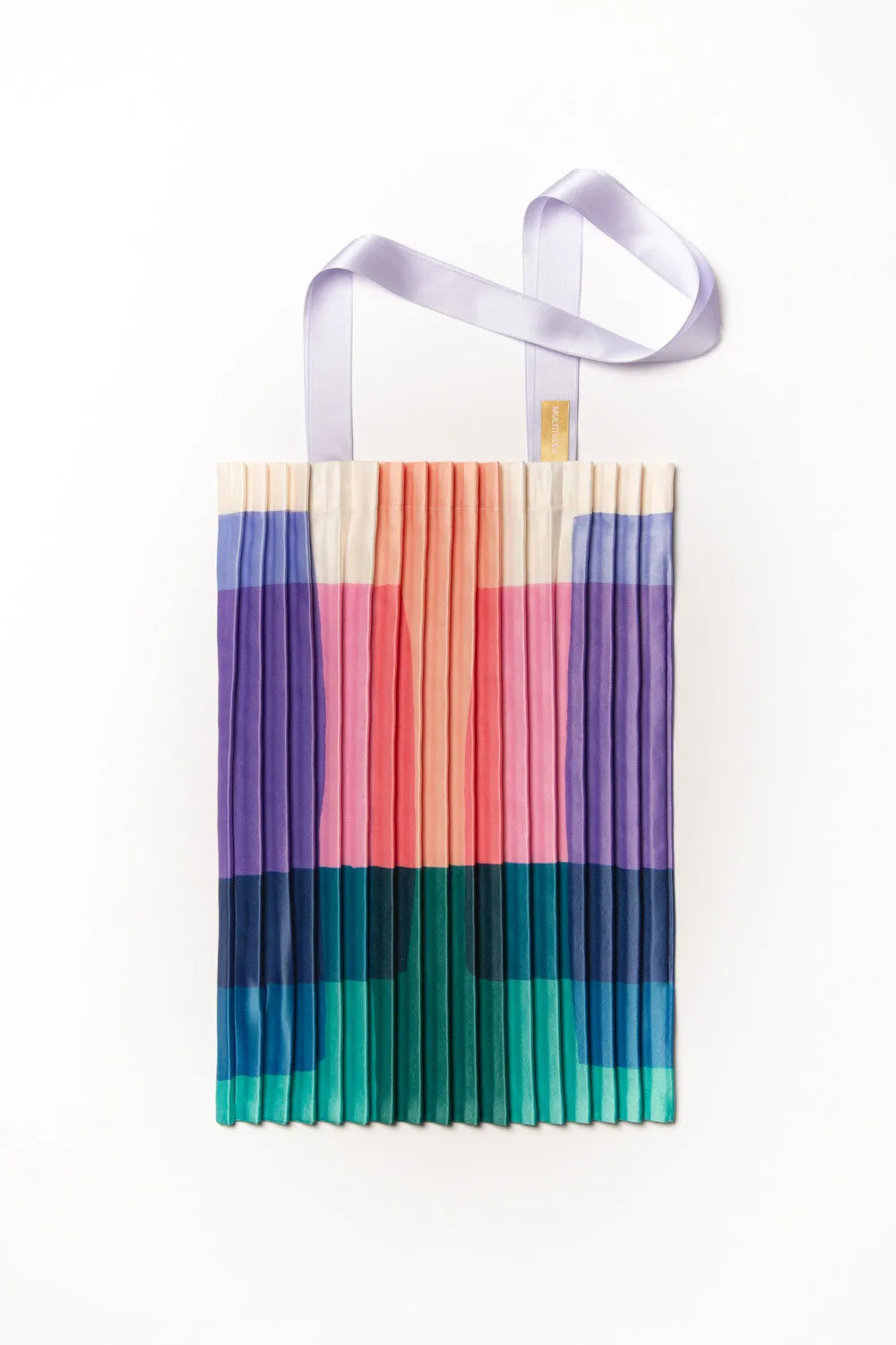 Satin pleated bag Orbetello
