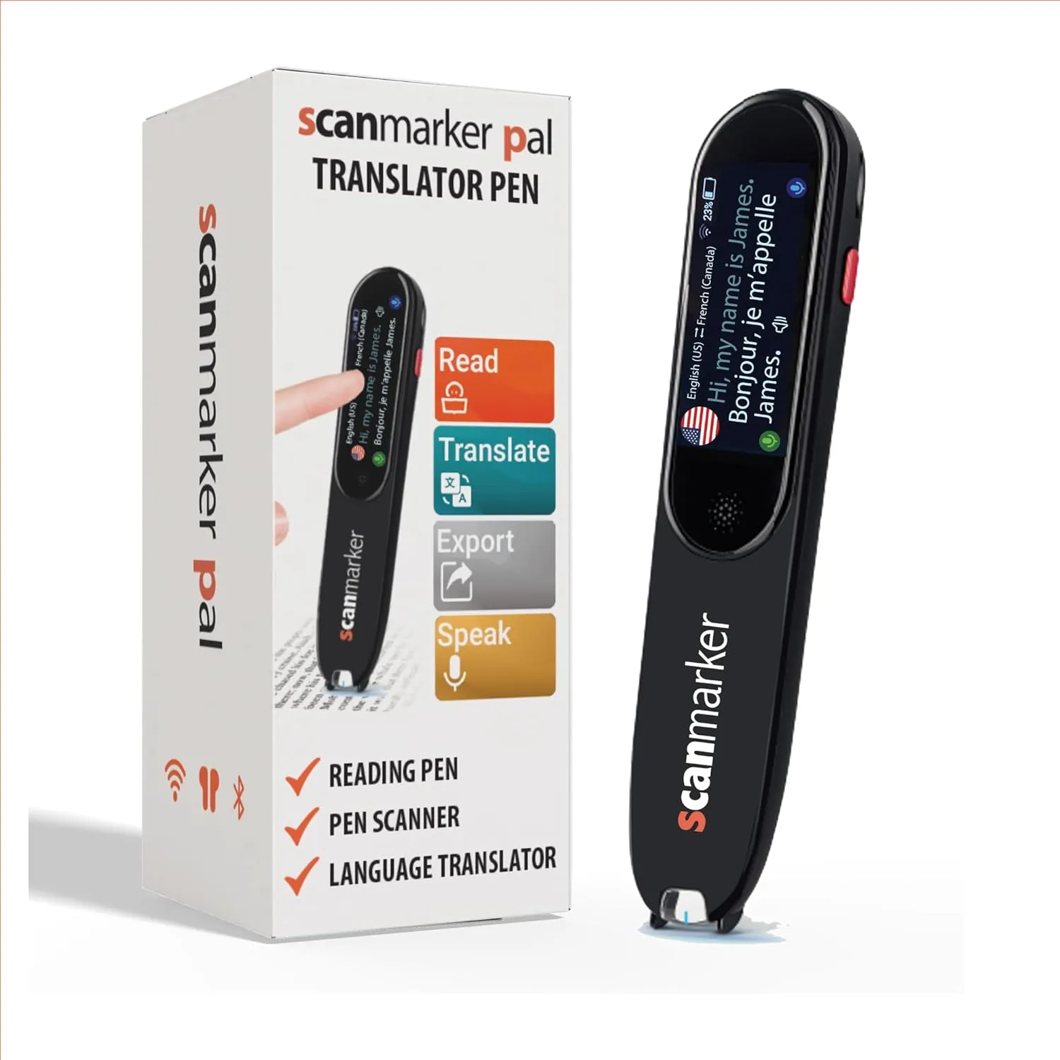 Scanmarker Pal - Translator Pen & Reading Pen for Language Learners, Dyslexia & Learning Difficulties | Translation Pen for 100  Languages