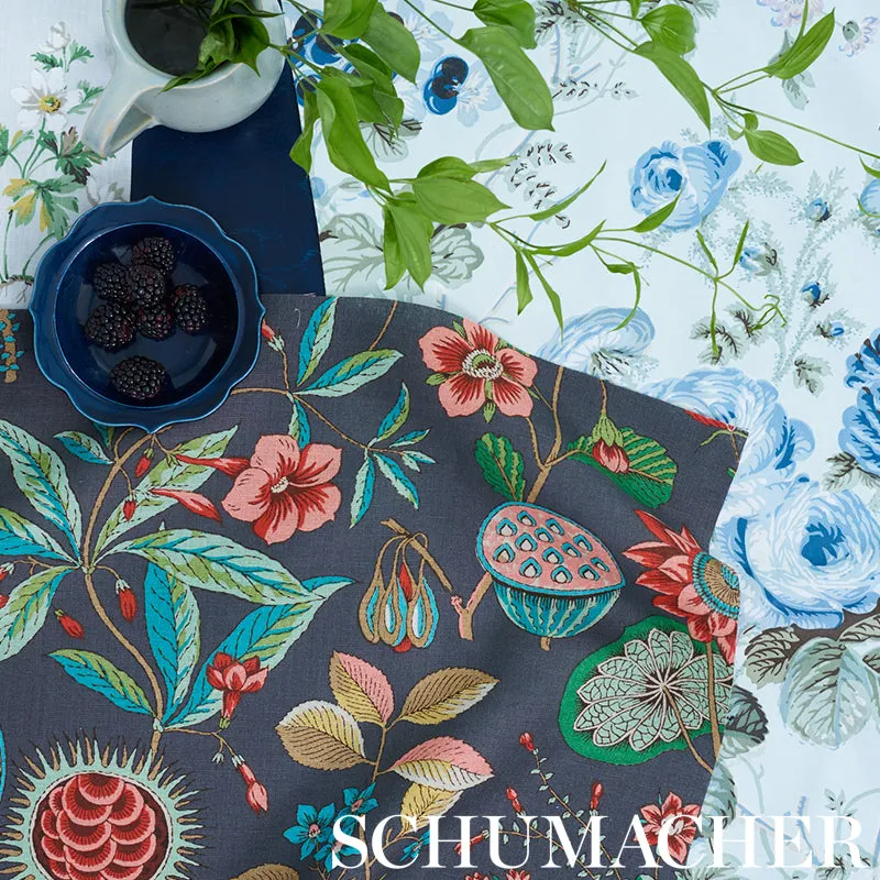 Schumacher Salisbury Chintz Celadon Fabric
