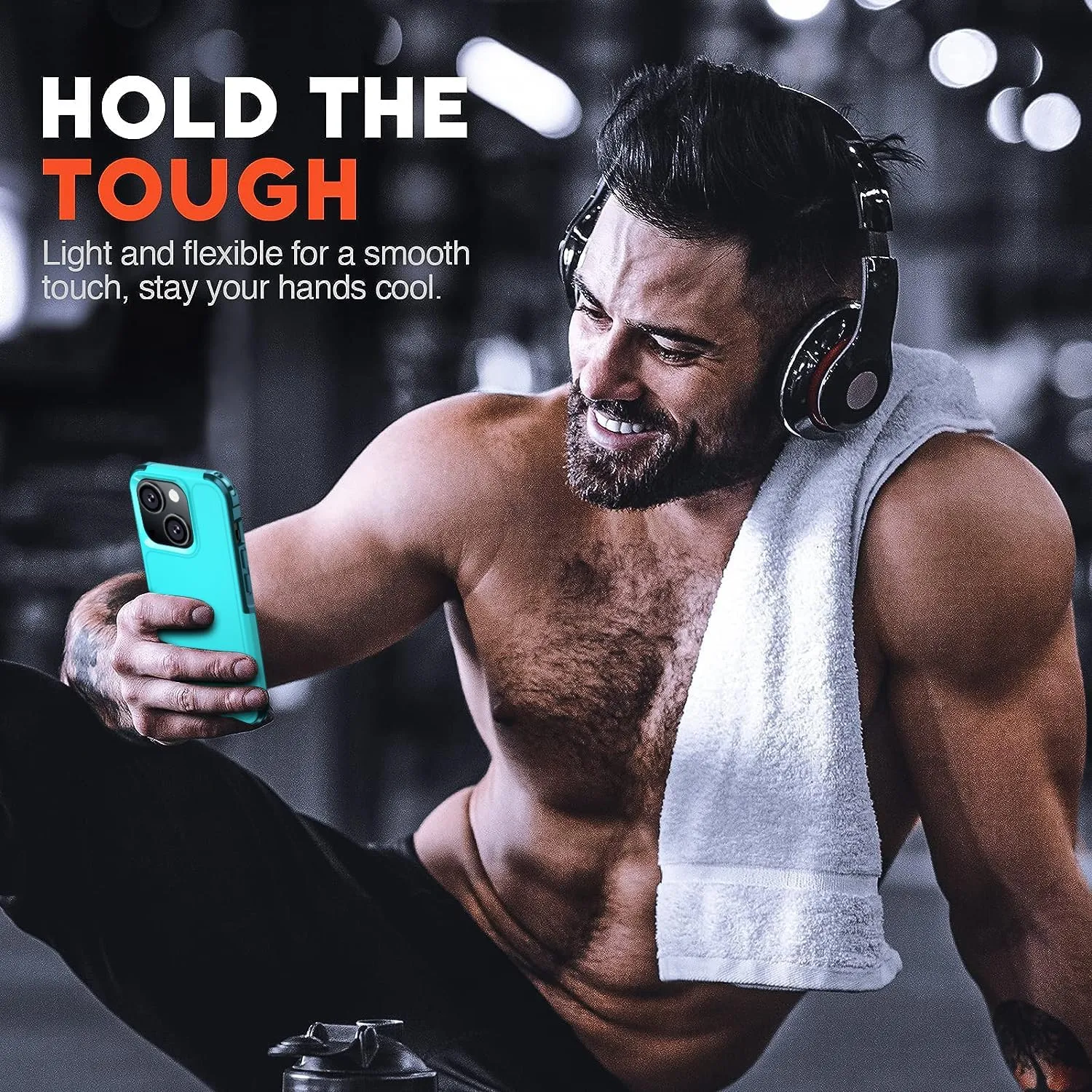 Shockproof for iPhone 15 Case,[15 FT Military Grade Drop Protection],with 2X [Tempered Glass Screen Protector ] with Air Bumpers Full-Body Protective Phone Case, Blue