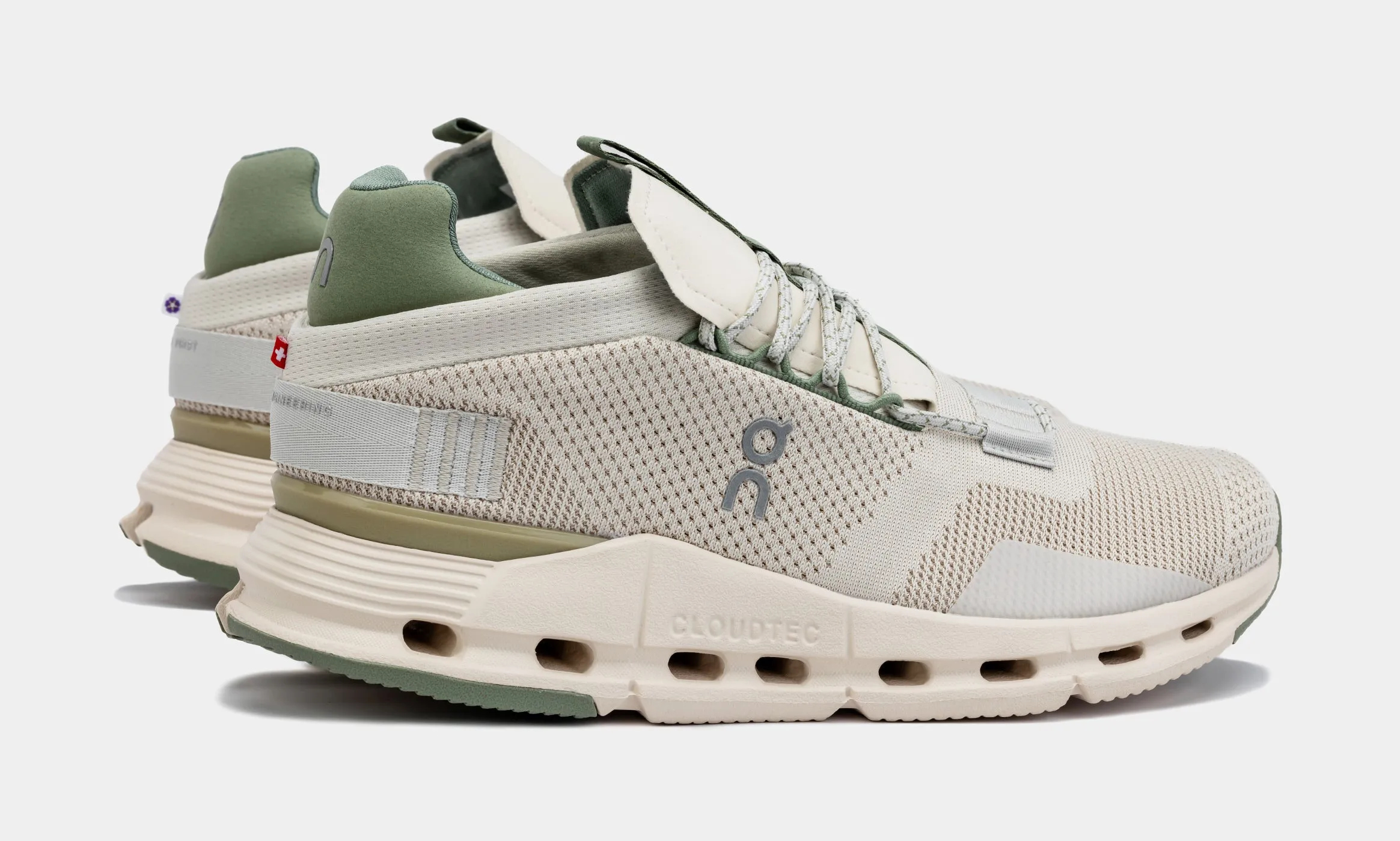 Shoe Palace Exclusive 30th Anniversary Cloudnova Mens Running Shoes (Beige/Green)