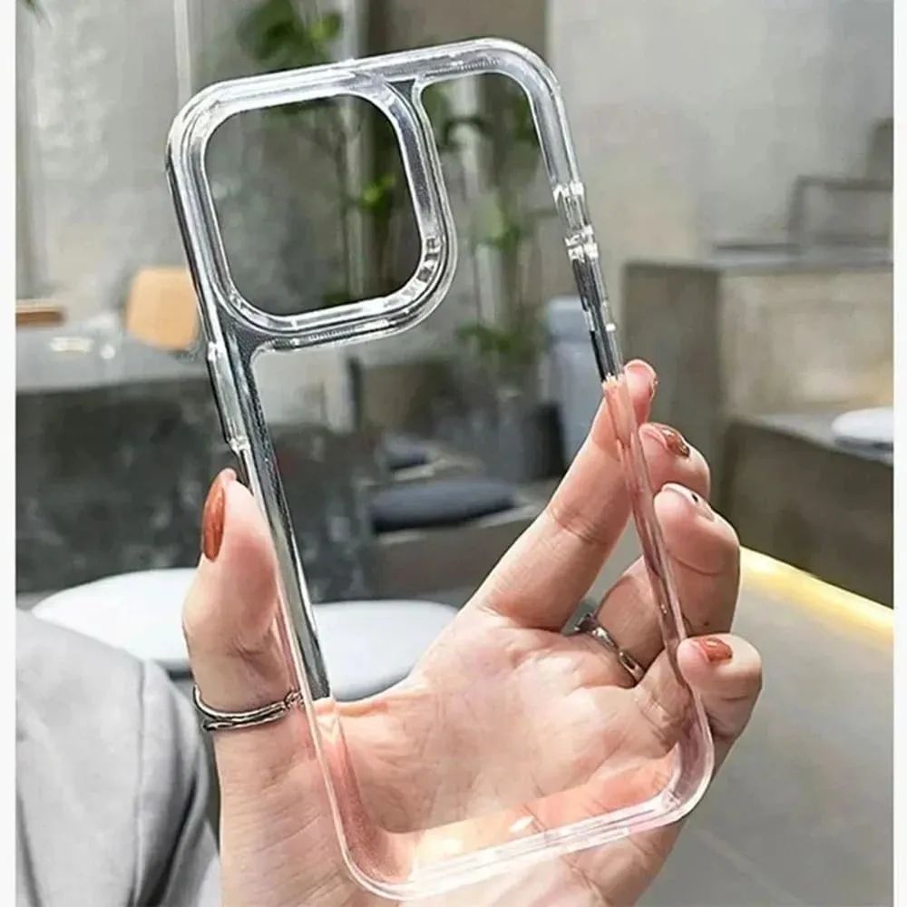 Silicone Transparent Shockproof Case for iPhone 15 14 13 12 11 Pro Max 7 8 Plus XR XS X Phone Clear Protection Cover,Transparent,for iPhone 11